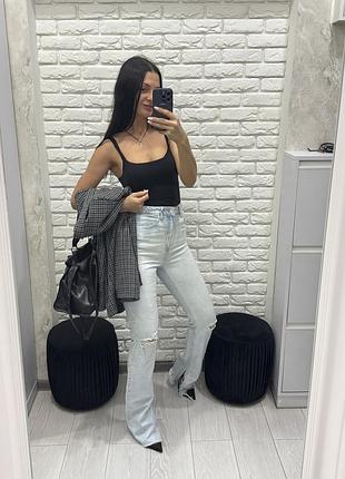 Джинси zara розрізи