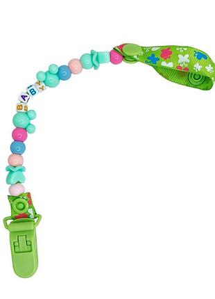 Держатель для пустышки baby mgz-0503(green) 34 см