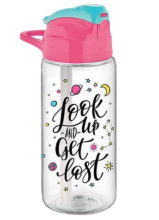 Пляшка для води falcon 500мл gt-g-912037 gusto, рожева