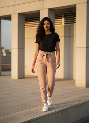 Жіночі штани paperbag ліоцел