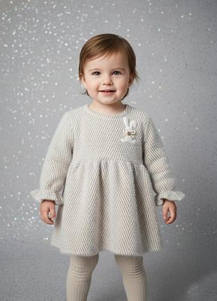 Теплое платье для девочке