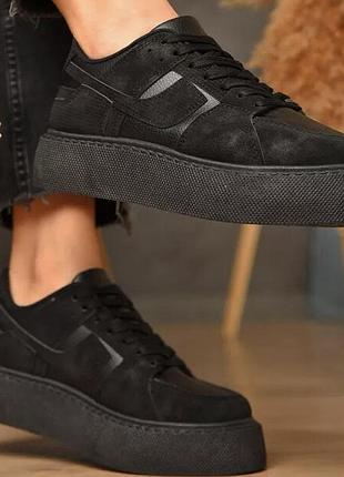 Кросівки чорні новинка акція ціна 36-40
