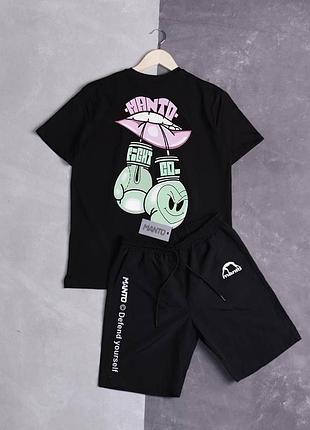 Шорти+футболка чорна manto