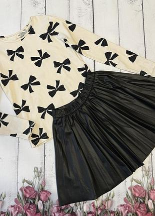 Комплект речей шкільна форма спідниця zara реглан h&m зріст 140