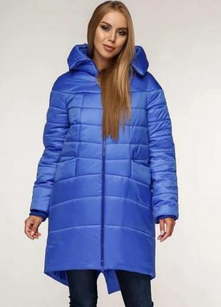 Куртка подовжена утеплена.
