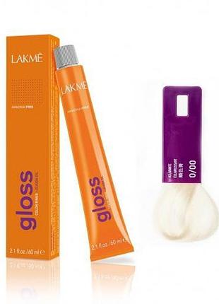 Тонирующая крем-краска lakme для волос без аммиака gloss color rinse 7/49 60 мл