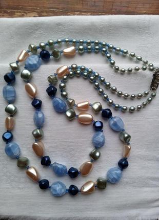 Винтажное  ожерелье  бусы