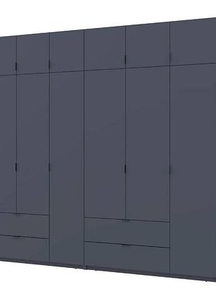 Шафа для одягу doros лукас графіт 3+3 дсп 255х50х240 drs-011694 (42005113)