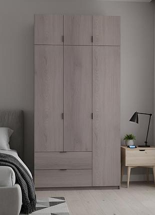 Шафа розпашна з антресоллю doros лукас 120х50х240 см канноло (drs-011884)
