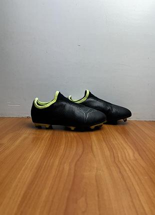 Футбольные бутсы puma finesse firm размер 31 оригинал детские чёрные пума сороконожки