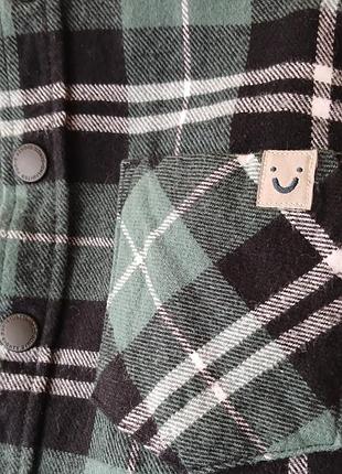 Рубашка теплая в клетку 3