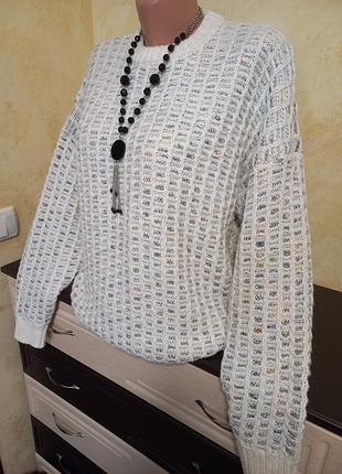 Зимовий светр zara 8% шерсть 4% альпака m-l