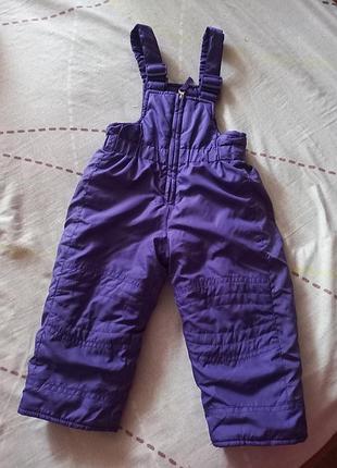 Полукомбинезон, штаны детские теплые