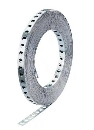 Перфорированная монтажная лента parkside 12 м × 17 мм, оцинкованная сталь