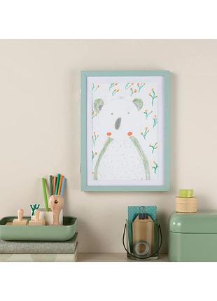 Дерев'яна рамка з відділенням для зберігання малюнків livarno home, оливкова, 24,5×33×3 см