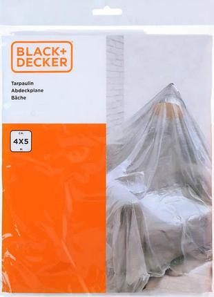 Защитное покрытие black+decker tarpaulin 4×5 м (тонкий прозрачный тент)