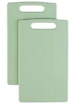 Набір обробних дощок livarno home basic 2 шт, зелені, 24×15 см