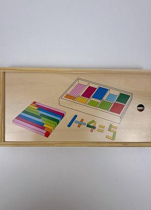 Деревянные счетные палочки playtive 151 элемент | набор монтессори для обучения счёту 6