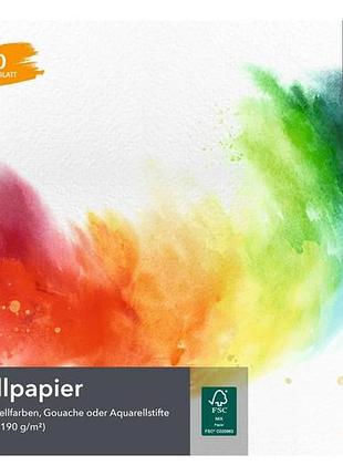 Акварельная бумага crelando a4, 60 листов, 190 г/м²