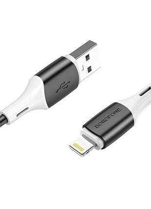 Дата кабель borofone bx79 usb to lightning (1m) чорний 2