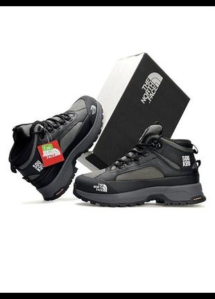 Чоловічі кросівки the north face x soukuu glenclyffe fur grey black