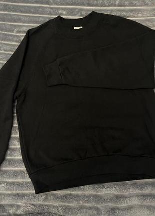 Чорний свiтшот на флiсi