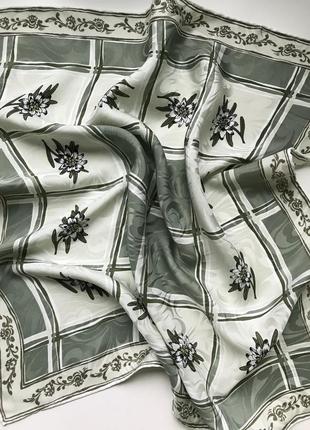 Шелковый платок косынка винтаж швейцария италия франция1 фото