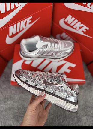 Жіночі кросівки nike p-6000 w silver maroon