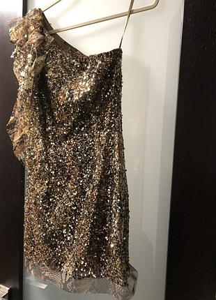 Сукня рептилія паєтки на сітці elie tahari