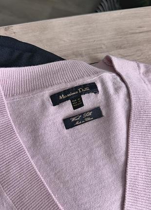 Massimo dutti шерсть та шовк джемпер светр 2