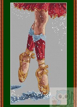 Схема для вишивки хрестиком різдво балерини