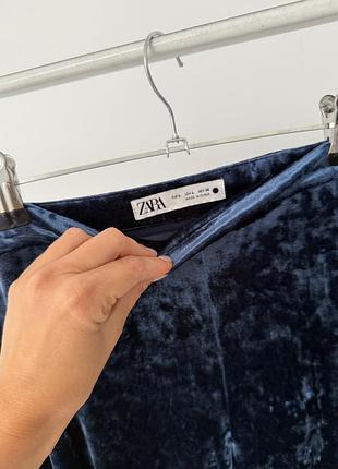 Бархатные брюки zara 3