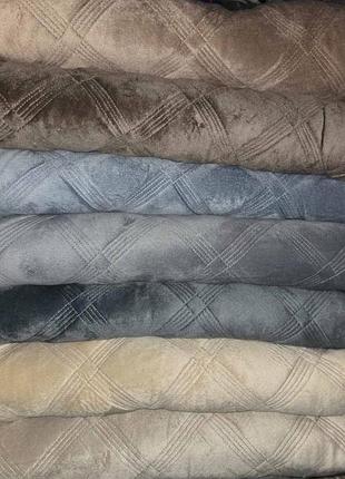 Велюрове покривало ромб євро 3