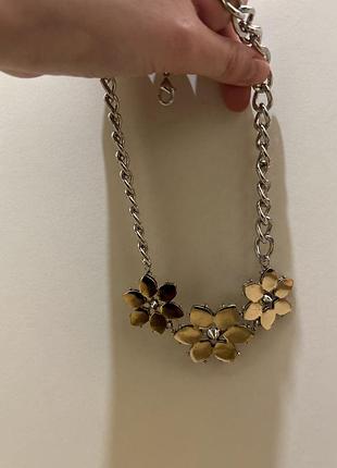 Кольє квіти цепочка цепи