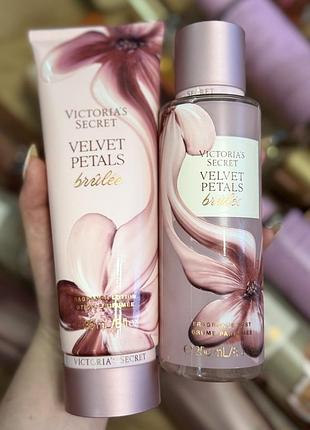 Velvet petals brûlée набір спрей та лосьйон