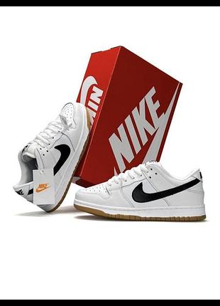 Жіночі кросівки nike sb dunk low pro white black