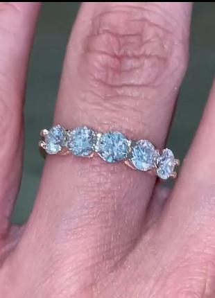 Золотое колечко,дорожка с муассанитами