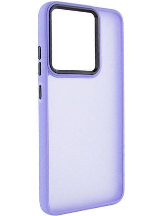 Чехол tpu+pc lyon frosted для motorola moto e40 purple