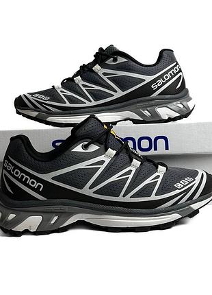 Кроссовки salomon xt-6 grey / white 🔥