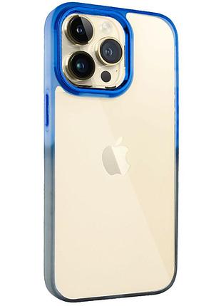 Чохол tpu+pc fresh sip series для apple iphone 13 pro (6.1") чорний / синій
