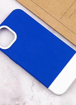 Чехол tpu+pc bichromatic для apple iphone 11 pro (5.8") navy blue / white 4
