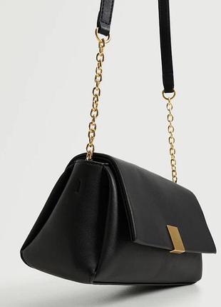Сумка жіноча чорна mango 3