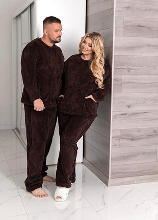 Парні махрові піжами, парні піжами, піжами family look