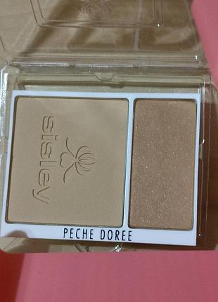 Компактная пудра sisley paris phyto-poudre compacte в оттенке pUPche dorée (золотистый персик).