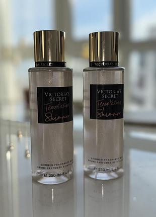 Victoria's secret temptation✨спрей з шимером парфумований парфуми міст вікторія сікрет