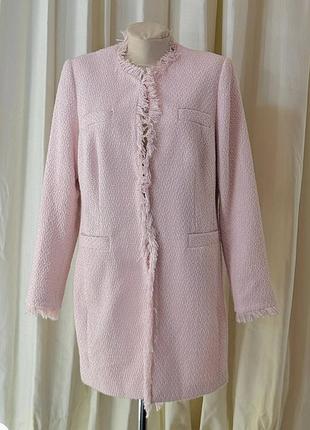 Шикарний подовжений піджак жакет букле