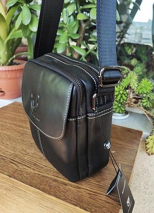 Сумка-барсетка чоловіча.шкіра.чорна