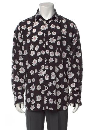 Чоловіча сорочка в квітковий принт в ромашки