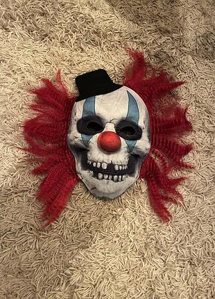 Карнавальна маска злий клоун монстр