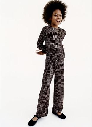 Святковий костюм zara з блискітками для дівчинки 152